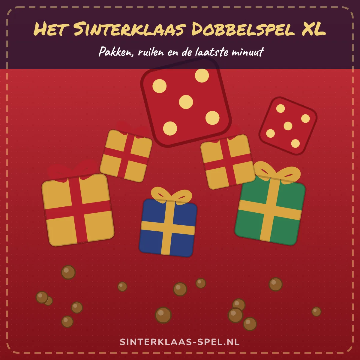 Omslag van Het Sinterklaas Dobbelspel XL